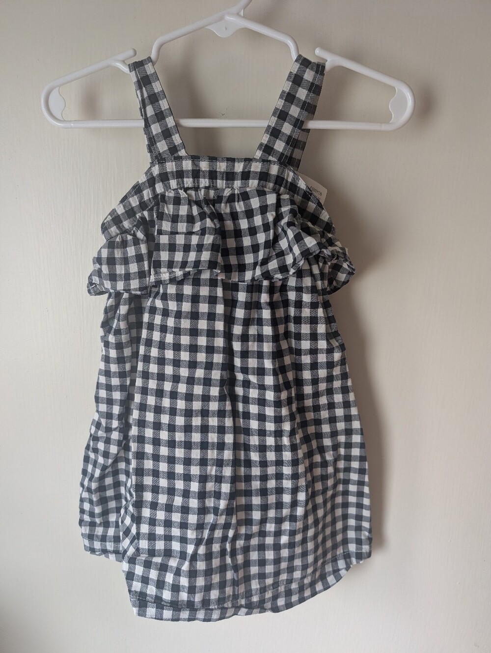 Baby Gap 2t Gingham Navy And White Summer Dress